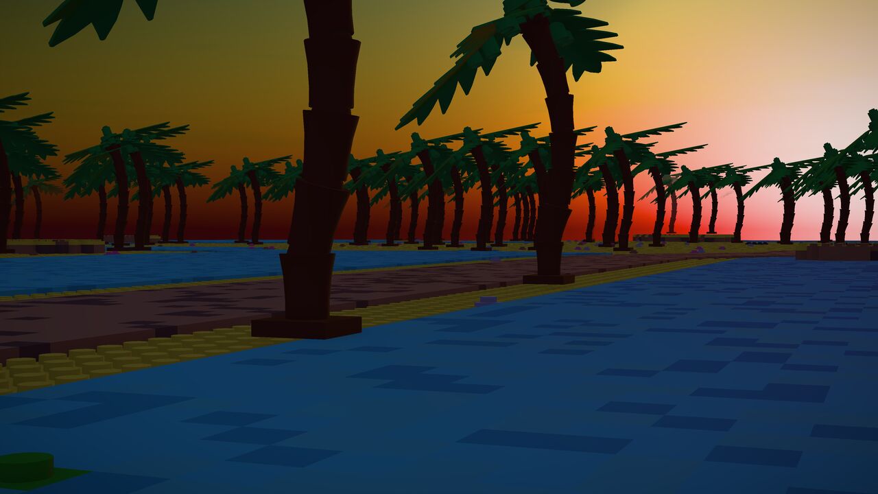 The beach after sundown