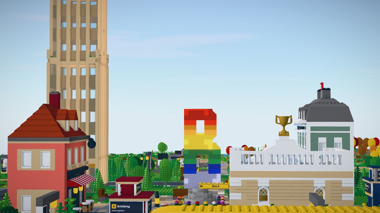 Downtown on a sunny day