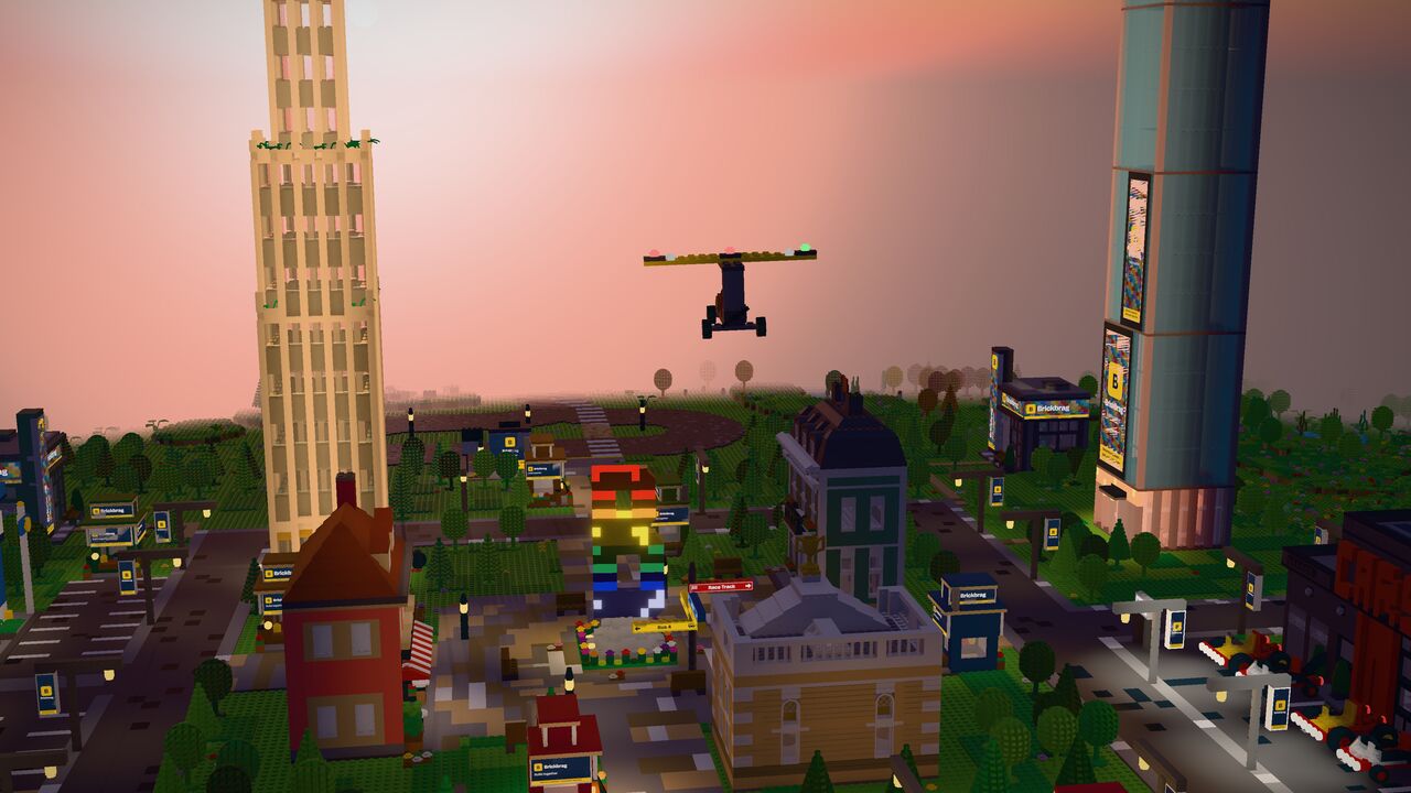 Flying over the rooftops