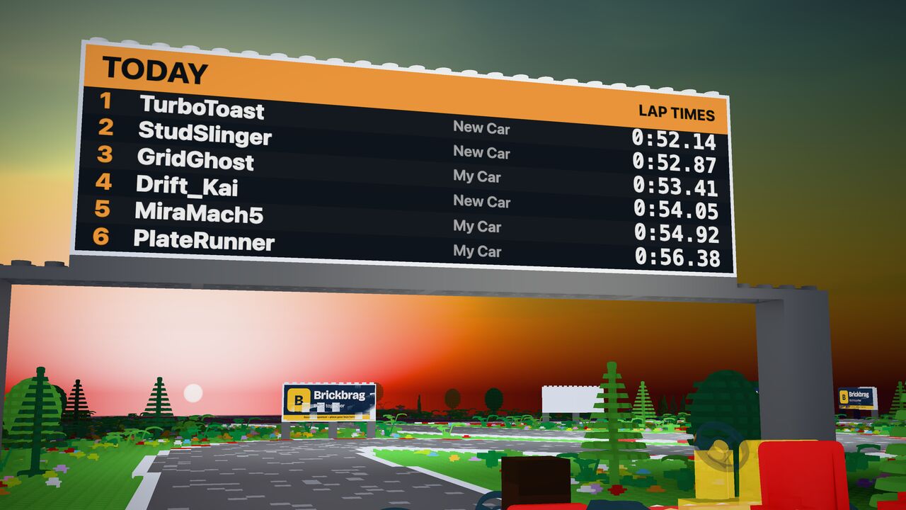 The lap board at sunset