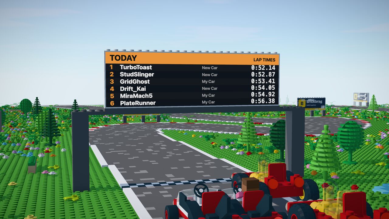 Lined up on the grid